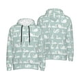 thumbnail image 6 of Bingfone White Swan Men's Drawstring Hoodie Long Sleeve Pocket Sweatshirts-XX-Large, 6 of 6
