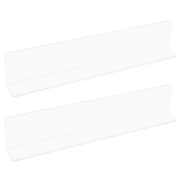 STOBOK 2Pcs Clear PVC Bathtub Splash Guard Water Stopper for Bathroom and Kitchen Use