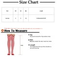 thumbnail image 3 of JeashCHAT Women Christmas Long Tube Knee Socks Striped Garter Cute Accessories Christmas Party, 3 of 5