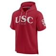 thumbnail image 2 of Men's Fanatics Cardinal USC Trojans Ready Short Sleeve Pullover Hoodie, 2 of 3