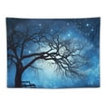 thumbnail image 5 of ONETECH  Galaxy Tapestry Wall Hanging Stars Blue Sky Wall Tapestry Tree Night Sky Wall Art for Bedroom Home Dorm Decor, 5 of 7