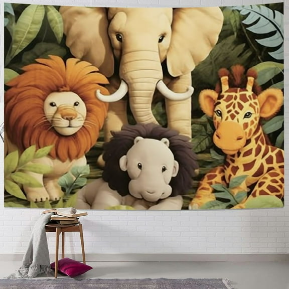 BCIIG Jungle Safari Tapestry Wall Hanging Unique Style Graphic Tapestries Home Wall Decor Art for Living Room Bedroom Apartment Farmhouse Dorm 40x30inch