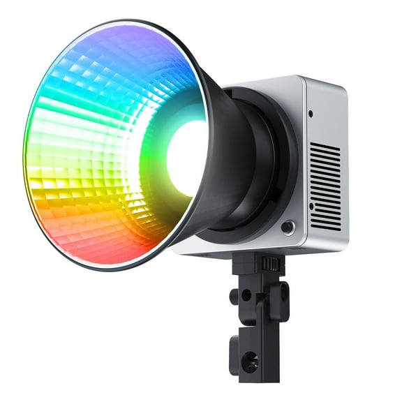 NEEWER HB80C 80W RGBWW LED Video Light w/ Bowens Mount, 72Wh Battery, 100W PD, 2500K-7500K, 18 FX, 10400lux/m, Photography Spotlight