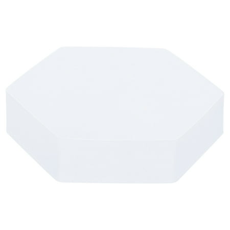 Image of Uxcell 5.1x4.5x1.2 Hexagon Photography Background Props Hard Foam Photo Props Geometric Cube White