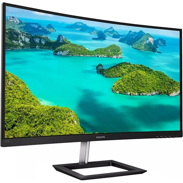 sarcoom bedelaar fout Philips 272E1CA 27" Full HD Curved Screen WLED LCD Monitor, 16:9, Textured  Black - Walmart.com
