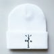 thumbnail image 3 of Gorro de algodón Sonducket con letras decorativas color rojo negro para otoño e invierno, 3 of 6