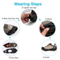 thumbnail image 4 of 24 Spirks Walk Traction ice cleats, Walking Anti-slip Ice Snow Crampons Cleats Grips Traction System ,For Women Man Shoes&Boots L, 4 of 9
