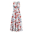 thumbnail image 5 of VBVC Women's Floral V-Neck Sleeveless Maxi Dress,Button Detail Loose Flowy Dress For Women,Ladies' Casual Patriotic Summer Sundress with Pockets,Multicolor,S-3XL, 5 of 8