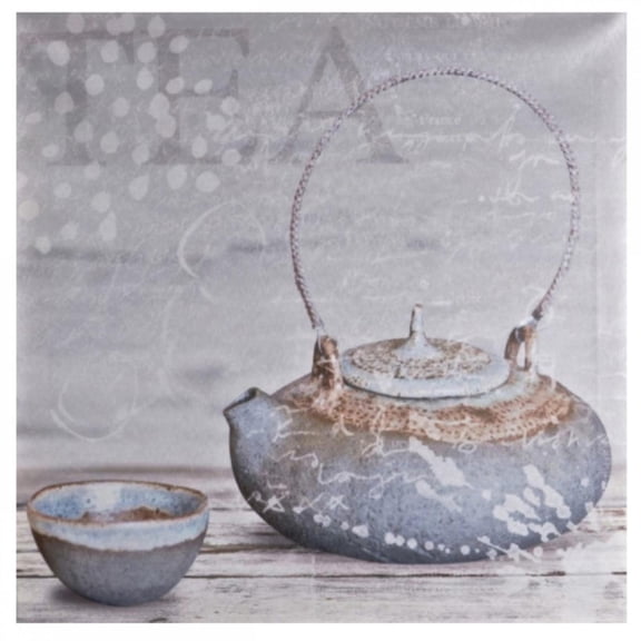 Tea Time Faded Look Canvas Print Wall Decor