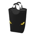 thumbnail image 1 of DouZhe 50L Rectangular Laundry Basket, Black Panther Yellow Eyes Prints Waterproof Foldable Laundry Hamper with Aluminum Handles, 1 of 6
