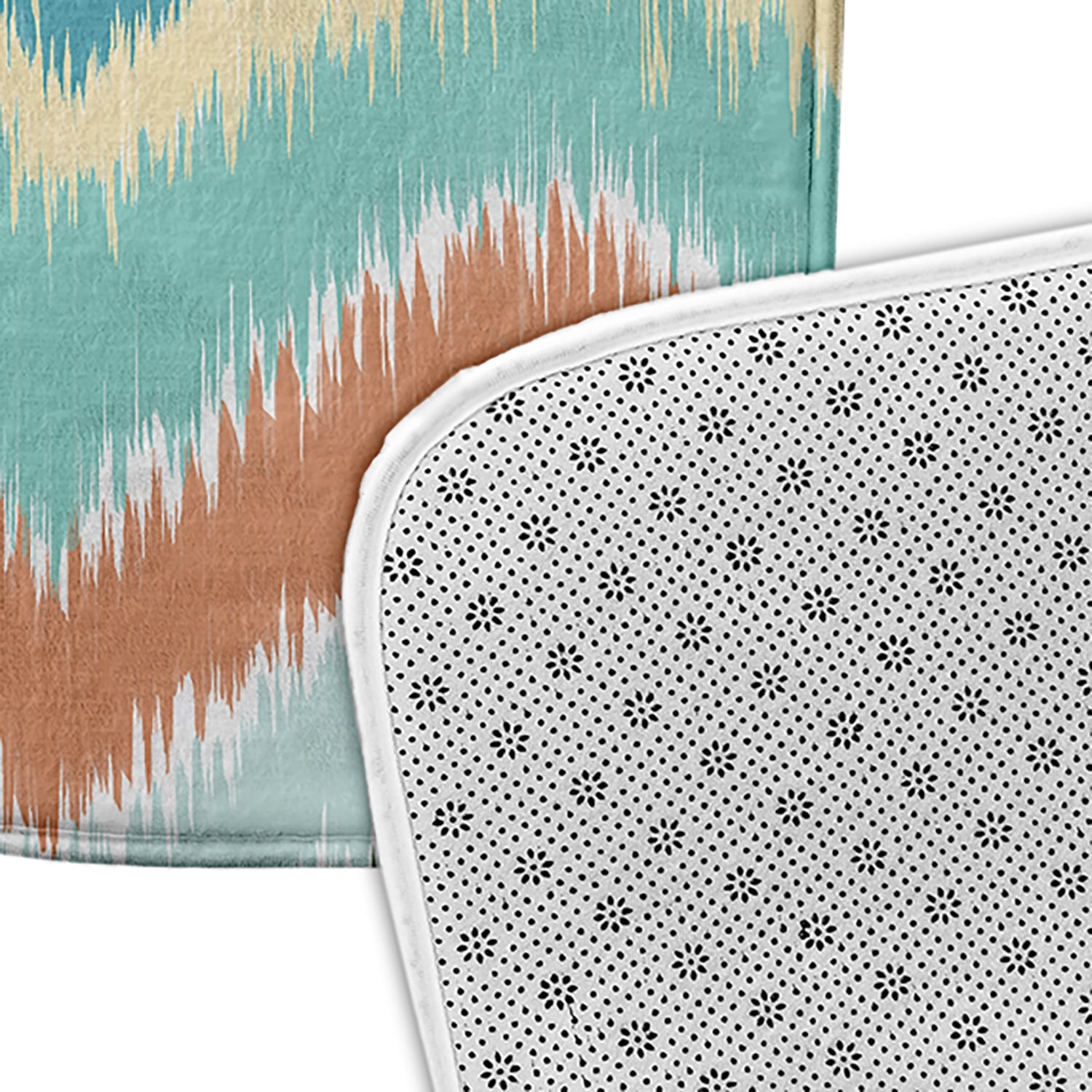 Simply Daisy Chevron Rug Pet Feeding Mat for Dogs and Cats