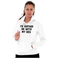 thumbnail image 4 of Id Rather Be With Dog Sarcastic Pet Hoodie Sweatshirt Women Men Brisco Brands X, 4 of 6