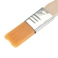 thumbnail image 3 of Uxcell 24Pcs 5" Paint Brush 0.5" Width Soft Nylon Bristle with Wood Handle for Wall, Cabinets, Fences, 3 of 5
