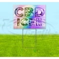 thumbnail image 1 of Ice & Snow Cbd Icee (18" x 24") Yard Sign, Includes Metal Step Stake, 1 of 6