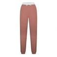 thumbnail image 5 of SEAOPEN Deals 2025 Joggers for Women Baggy Sweatpants Cinch Bottom Sweatpants with Pockets Plus Size Y2K Jogger Pants Pink,M, 5 of 6