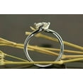 thumbnail image 2 of 2Ct Lab Created Diamond Round Cut Twist Swirl Solitaire Engagement Ring 14K White Gold Plated, 2 of 5