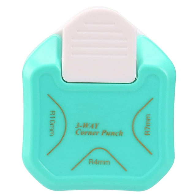 LOONENG 3 Way Round Corner Punch, 4mm, 7mm, 10mm 3 in 1 Corner Cutter for Paper Crafts, Laminator, Cardstock, DIY Projects, Photocards, Card Making and Scrapbooking