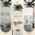 thumbnail image 6 of Bella Depot 72" Ceiling Fan 6-speed Farmhouse Metal Cage 3-Light Chandelier with Remote, 6 of 12
