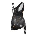 thumbnail image 5 of POLERO Girls' Celestial Sun & Moon One-Piece Swimsuit with Mesh Cover Skirt - Quick Dry, Adjustable Straps for Beach & Pool Vacations (7-18 Years), 5 of 10