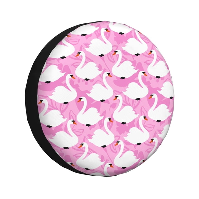 Balery Beautiful Swans Cubiertas para Neumáticos - Protector Resistente para Neumáticos de Camioneta, SUV, Remolque, Camper y RV-15 inch