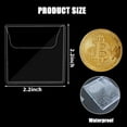 thumbnail image 5 of 50Pcs Single Pocket Coin Sleeves Collector, 2.2 x 2.2 inch Individual Clear Plastic Sleeves Holder Small Coin Holder Plastic Coin Pouch Single Coin Protector for Coins Jewelry Storage, 5 of 6