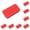 Red*10+Orange*10, variant on Metal Rectangular Tins 1pcs 16ml Metal Rectangular Empty Mini Tin Box Slide Cover Storage for Candy Portable Containers Organizer(White,1pcs)