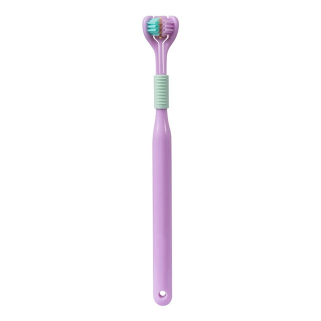 Heliisoer Adult Three-sided Toothbrush Men And Women Clean Soft Bristle Toothbrush Adult Toothbrush