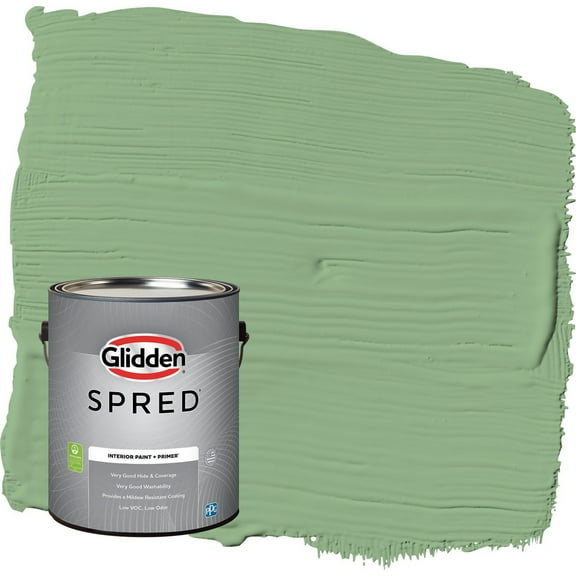 Glidden Spred Pear Cactus / Green Eggshell Interior Paint with Primer, 1 Gallon