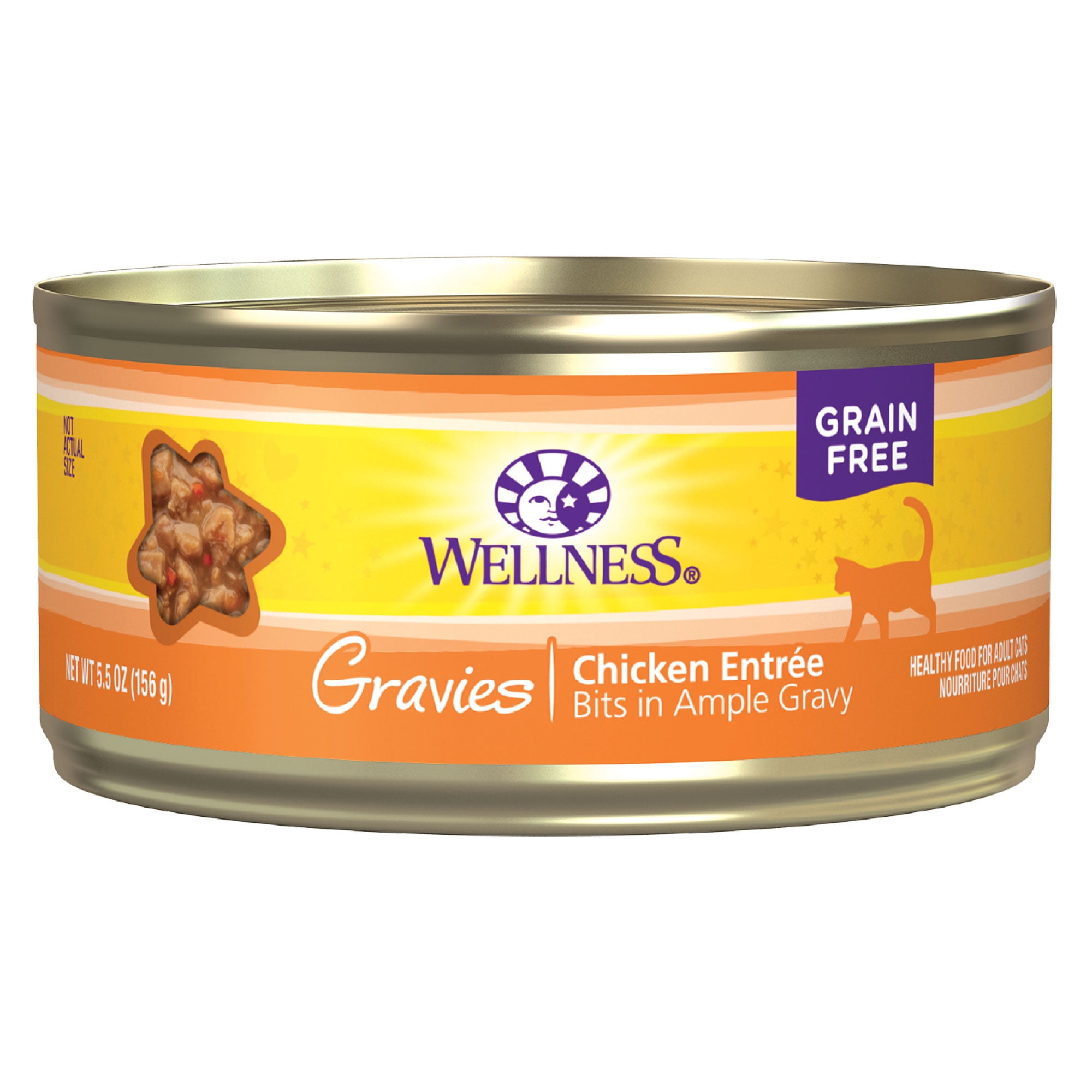 Wellness Complete Health Gravies Grain Free Canned Cat Food, Chicken ...