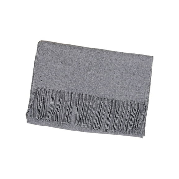 UJNDER Fashionable Soft Texture Universal Classic Scarf for Autumn and Winter Comfortable Daily Wear Grey