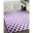 thumbnail image 3 of Ahgly Company Machine Washable Indoor Rectangle Transitional Rich Lilac Purple Area Rugs, 2' x 5', 3 of 7