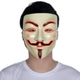 thumbnail image 1 of Halloween Masks V for Vendetta Mask, Hacker Masks Anonymous Mask for Halloween Costume, 1 of 6