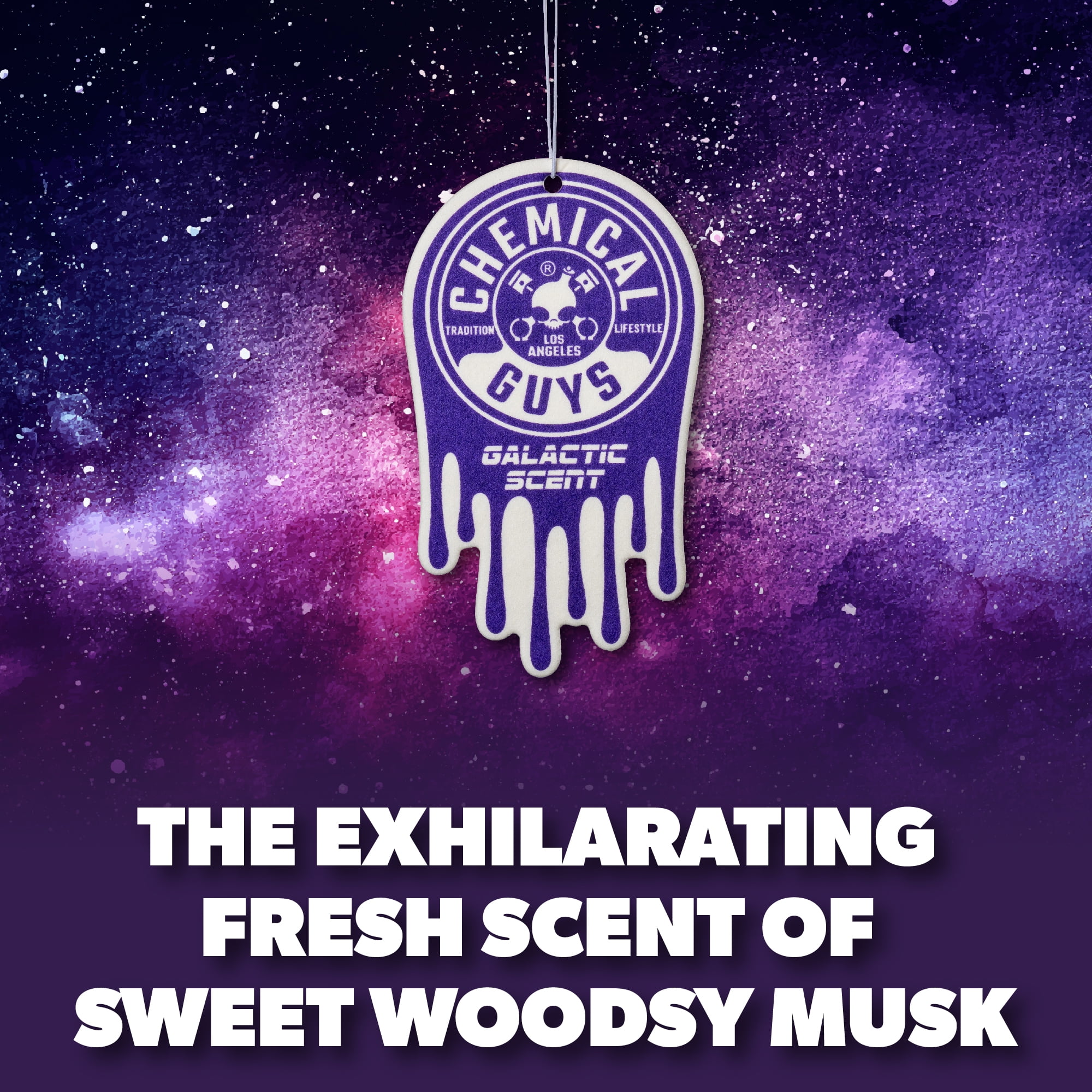Chemical Guys Hanging Air Freshener 3-pack, Galactic Scent