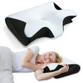 thumbnail image 1 of HOMCA Memory Foam Pillow, 2 in 1 Cervical Pillow for Neck Pain Relief, Ergonomic Neck Support Pillows for Side Back Stomach Sleepers with Breathable, 1 of 8