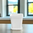 thumbnail image 5 of Toyvian Set of 12 White Plastic Flower Pots with Drainage Holes for Indoor and Outdoor Planting, 5 of 6