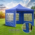 thumbnail image 4 of Outdoor Tent Curtain with Window Tent Sidewall For Outdoor Activities Champing Waterproof Wear-Resistant UV Resistant Removable Canopy Sidewalls, 4 of 7