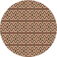 thumbnail image 1 of Ahgly Company Machine Washable Indoor Round Transitional Saffron Red Area Rugs, 4' Round, 1 of 7