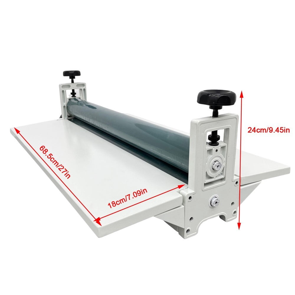 25 Inch Manual Cold Laminator White All Metal Frame Cold Mounting Machine