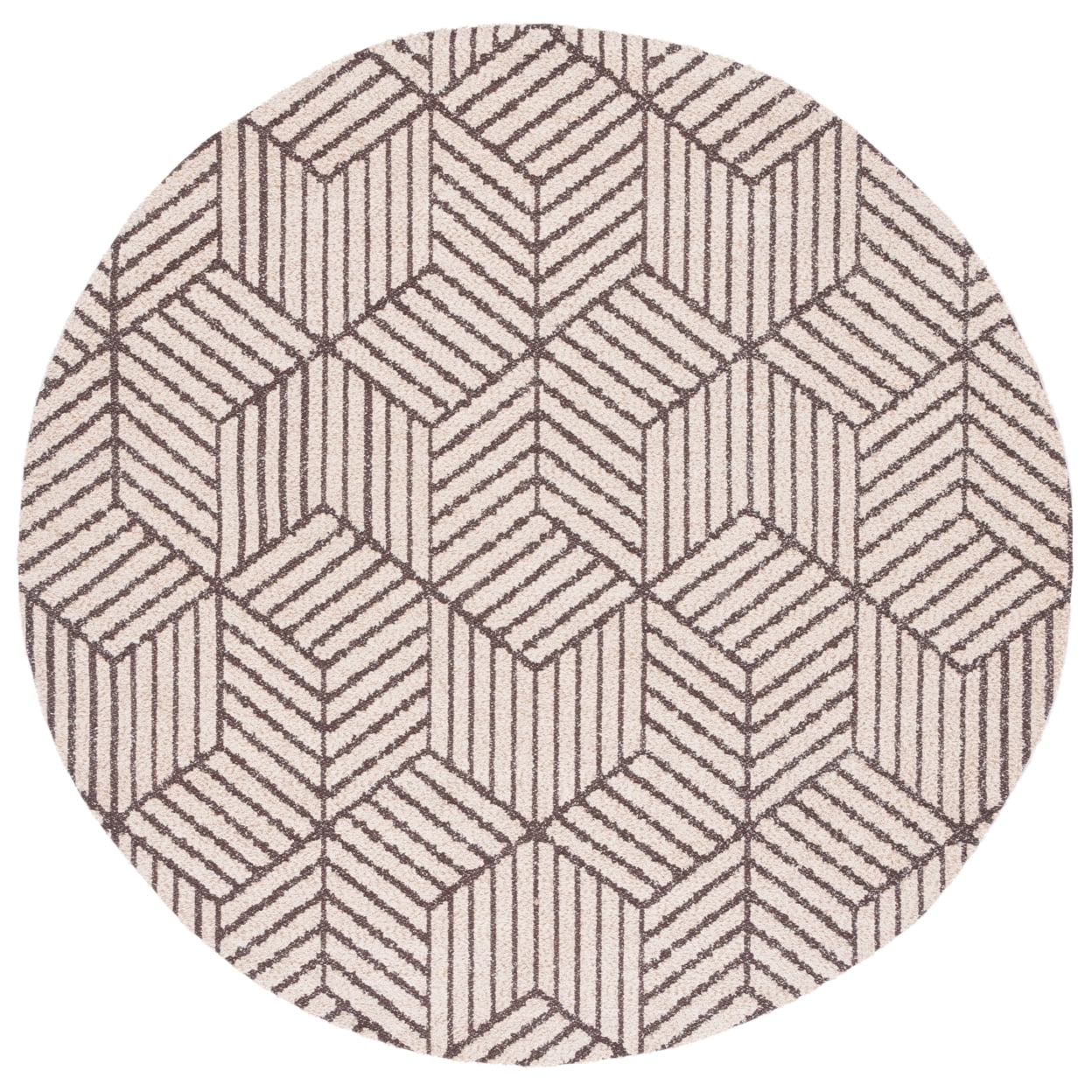 SAFAVIEH Classic Vintage Cayley Geometric Area Rug, Natural/Ivory, 4' x 6'