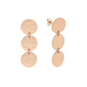 Sole Du Soleil SDS20286EO Marigold Collection Womens 18k Rose Gold Plated Satin Finish Fashion Earring