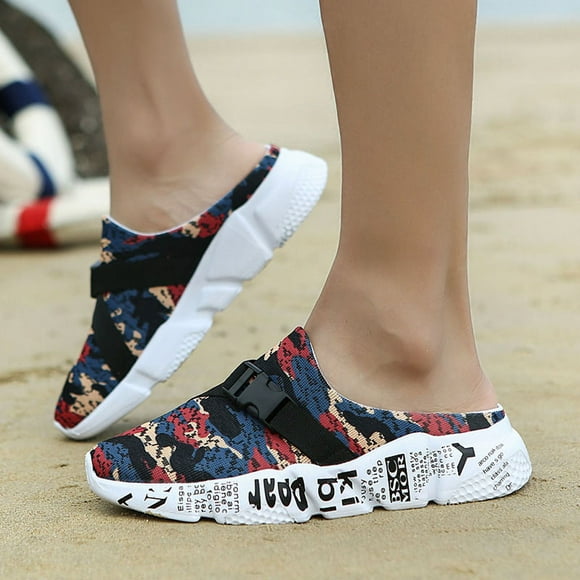DPTALR Casual Men Mesh Camouflage Slippers Lightweight Walking Beach Shoe Sport Sandals