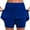 Blue, variant on Sakmal Workout Shorts Womens Comfy Blue Tennis 4" Mini Skirt Skorts for Women