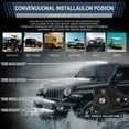thumbnail image 3 of 2pcs 12 Inch LED Light Bar LED Work Roof Lights Bar 12V 24V Flood Spot Beam Driving Lamps Offroad SUV Truck,2 x 12 Inch 540W LED Light Bar with Accessory mounting kits,black, 3 of 7