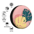 thumbnail image 5 of YFYANG 15'' Tire Cover, Pink Tropical Foliage Universal Spare Wheel Covers, Dust-Proof, Water-Proof, Sun-Proof and Corrosion-Proof, 5 of 9