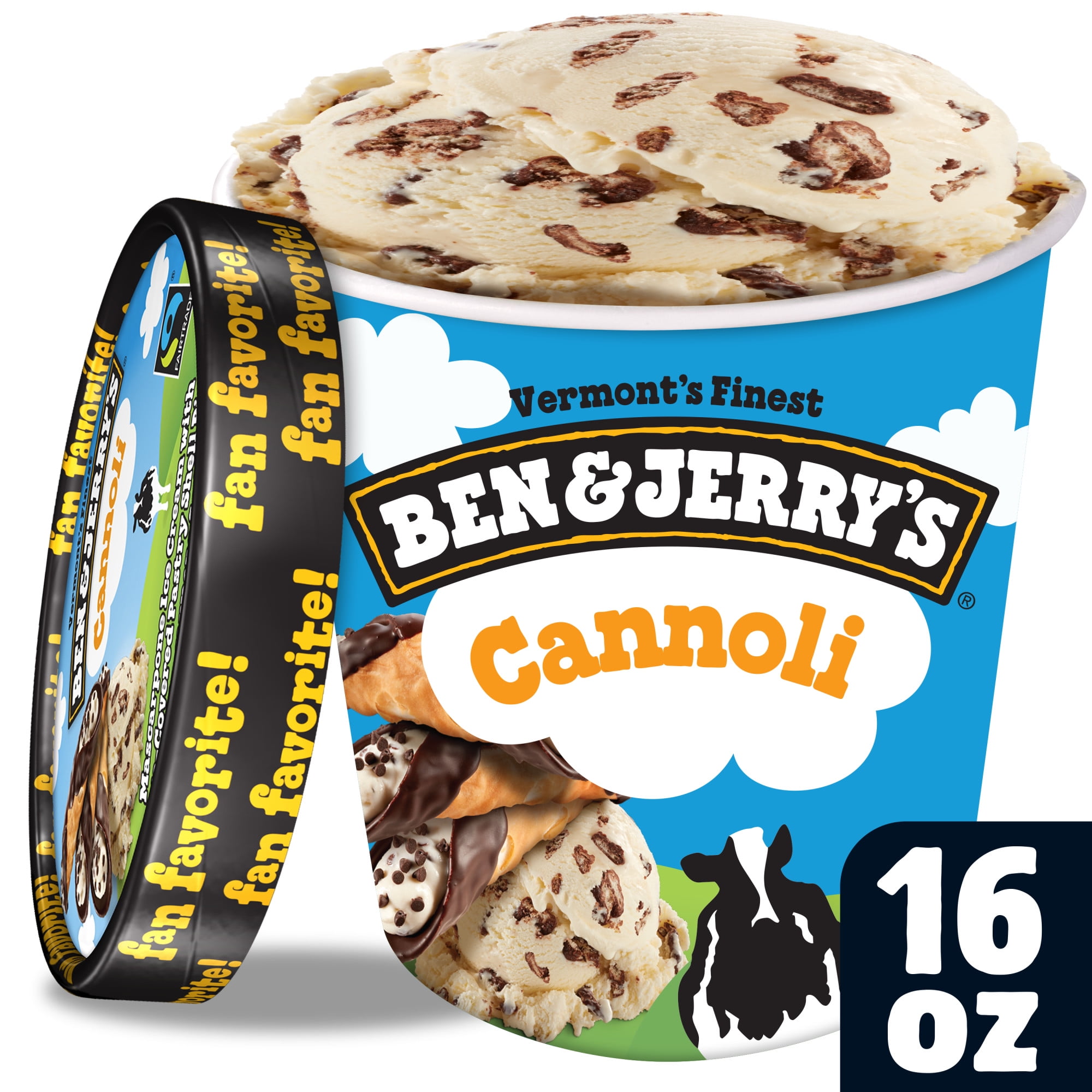 Ben & Jerry's Cannoli Mascarpone Ice Cream 1 Pint