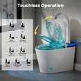 thumbnail image 4 of ADA Comfort Height Smart Bidet Toilet with Auto Open/Flush, Auto Temp Adjust/Foam Shield, 1.06 GPF, Remote Control, 4 of 6