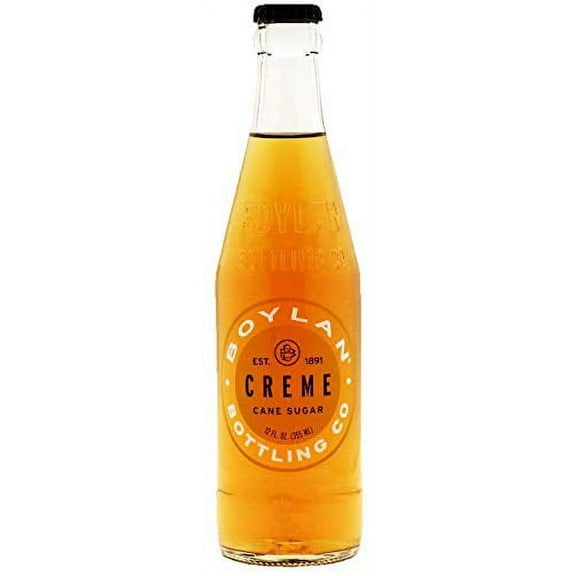 Boylan Bottling Pure Cane Sugar Soda Pop, Cream Soda, 12 oz Glass Bottles (Pack of 6) Cream Soda 12 Fl Oz (Pack of 6)