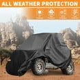 thumbnail image 3 of Unique Bargains Housse UTV pour Polaris RZR XP 1000 Sport Imperméable Protection Côte à Côte 210D-PU Noir, 3 of 5