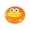 Orange, variant on Cute Cartoon Big Mouth Weekly Pill Organizer, Portable 7 Compartments Travel Pill Box , Funny 3D Eyeball Design, Daily Medicine Container for Vitamin Supplement, 4 Macaron Colors Available,3.15 in.