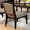 thumbnail image 3 of Harrington Transitional Side Chair, Brown Finish, Set of 2- Saltoro Sherpi, 3 of 3